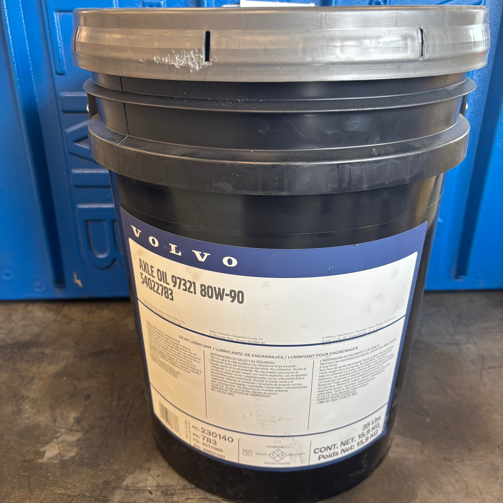 55268361 - 80W90 Limited Slip Axle Oil - 5G